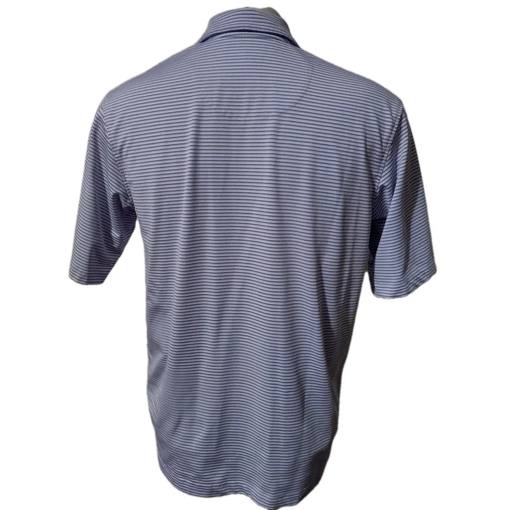 Pebble Beach Performance Golf Polo Shirt Mens Size M Short Sleeve Stretch Purple